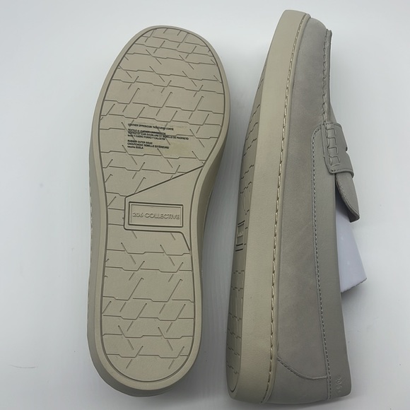 206 Collective Mens Seabeck Boat/Penny Loafer Beige Nubuck 100% Leather Size12 D - Picture 13 of 13